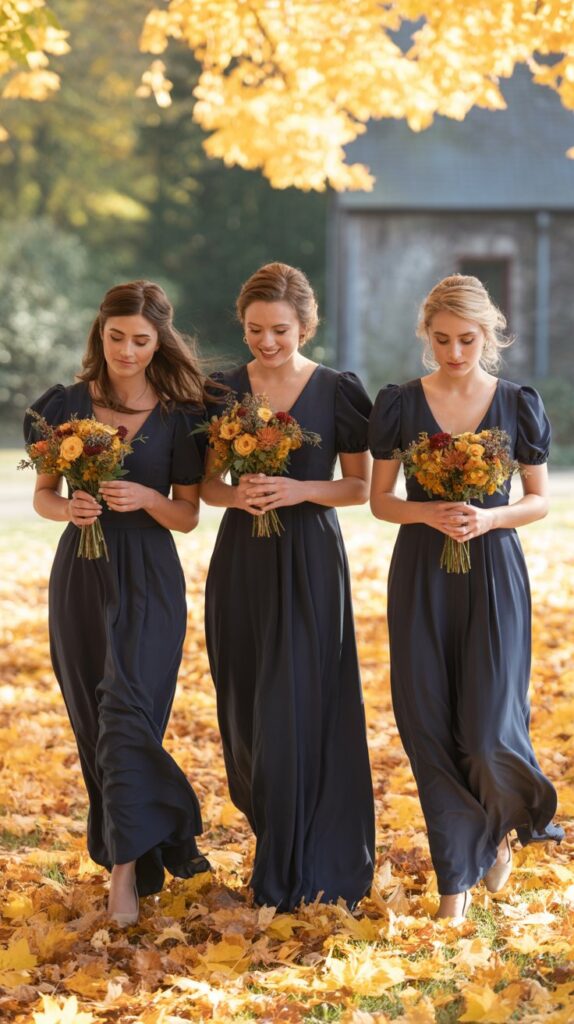 The Best Autumn/Fall Dresses for Bridesmaids (Ranked by Color Trend) - Beauty & Flowers